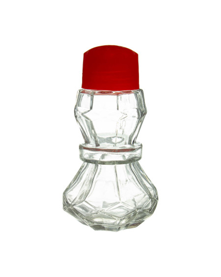 Szklany pojemnik 50 ml na sól lub pieprz z nakrętką z tworzywa sztucznego