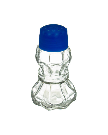 Szklany pojemnik 50 ml na sól lub pieprz z nakrętką z tworzywa sztucznego
