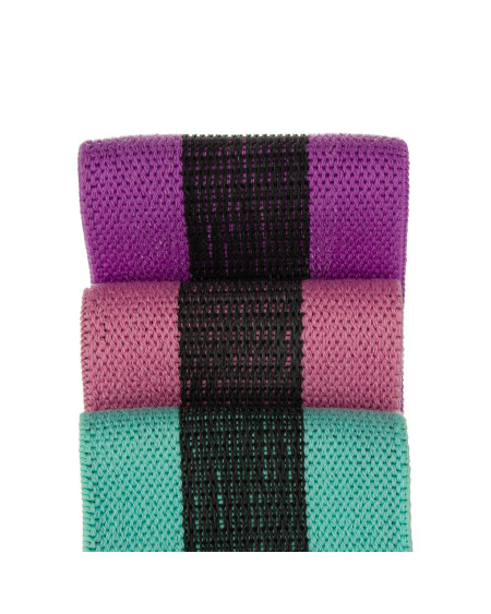 Elastyczne taśmy oporowe HIP BAND do ćwiczeń 38 x 8 cm - zestaw 3 sztuki