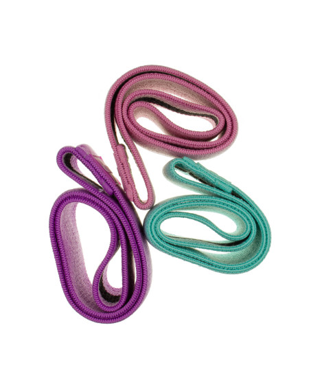 Elastyczne taśmy oporowe HIP BAND do ćwiczeń 38 x 8 cm - zestaw 3 sztuki