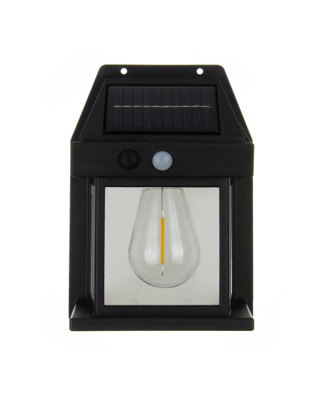 Lampa solarna zewnętrzna kinkiet LED z czujnikiem ruchu i zmierzchu