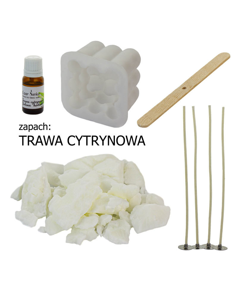 Zestaw do robienia świec sojowych ZIELONA HERBATA